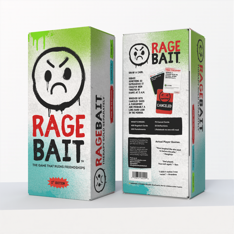 RAGEBAIT: The Game That Ruins Friendships (First Edition - Adult Party Game)