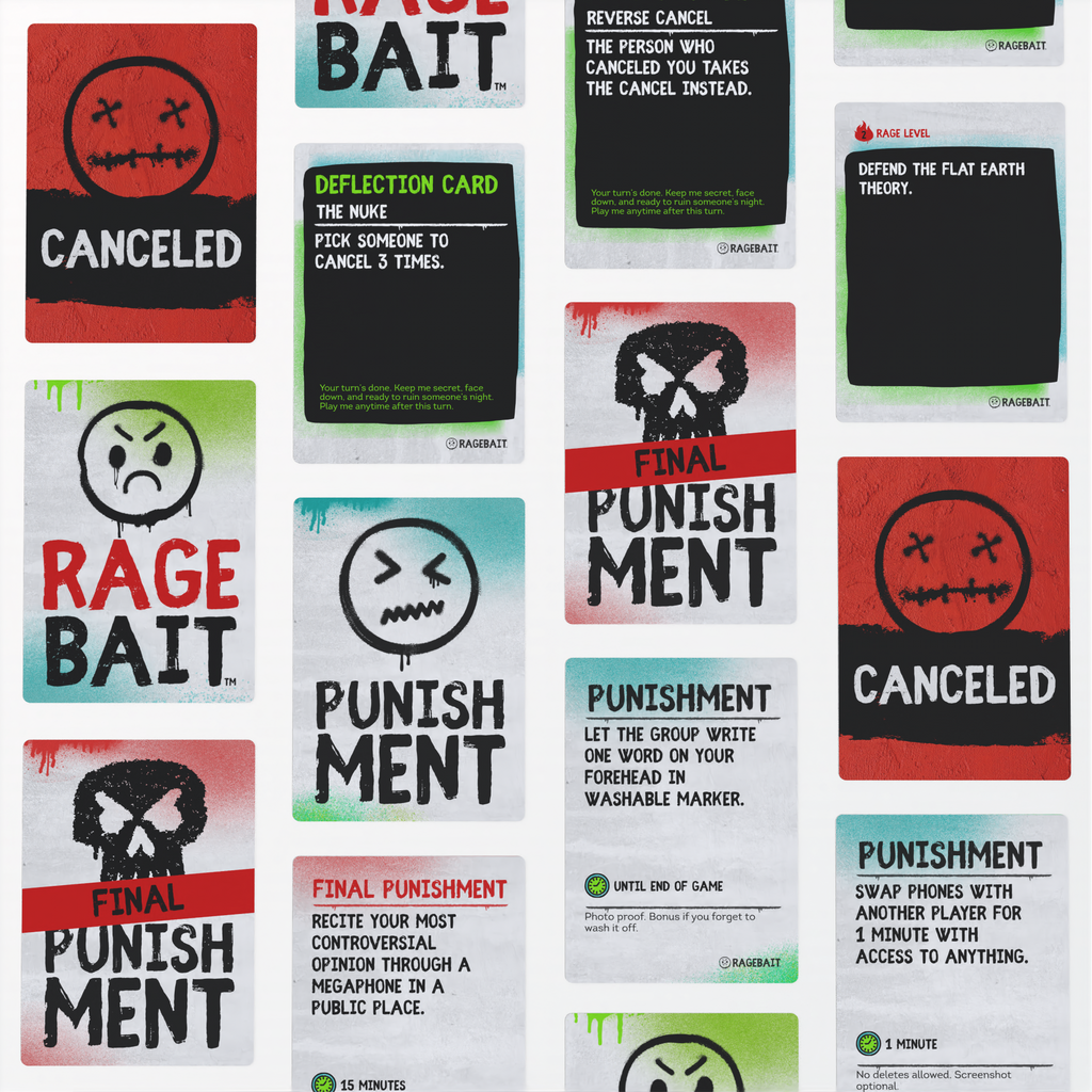 RAGEBAIT: The Game That Ruins Friendships (First Edition - Adult Party Game)