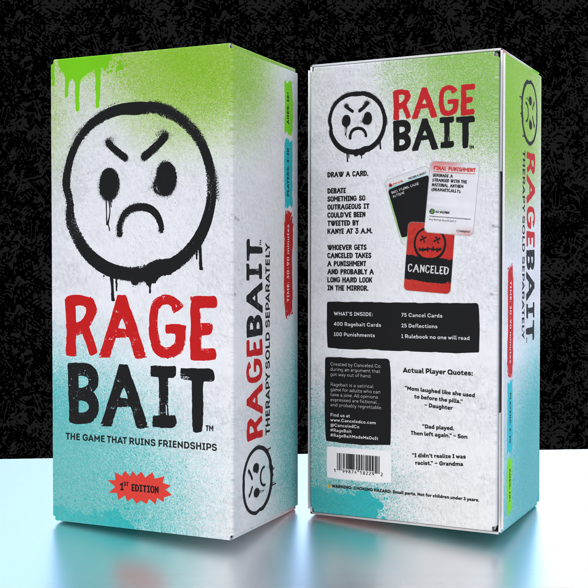 RAGEBAIT: The Game That Ruins Friendships (First Edition - Adult Party Game)