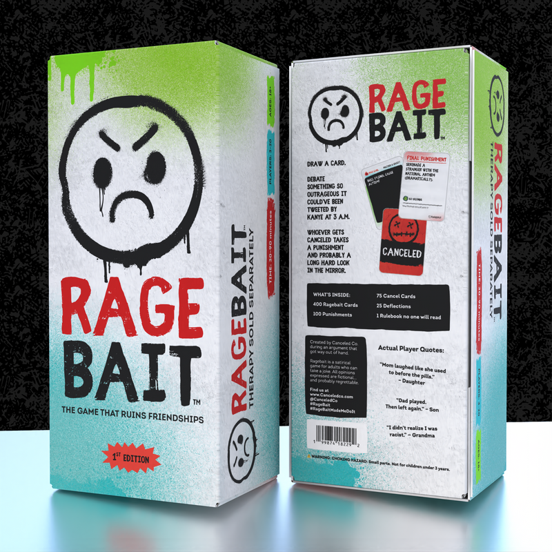 RAGEBAIT: The Game That Ruins Friendships (First Edition - Adult Party Game)